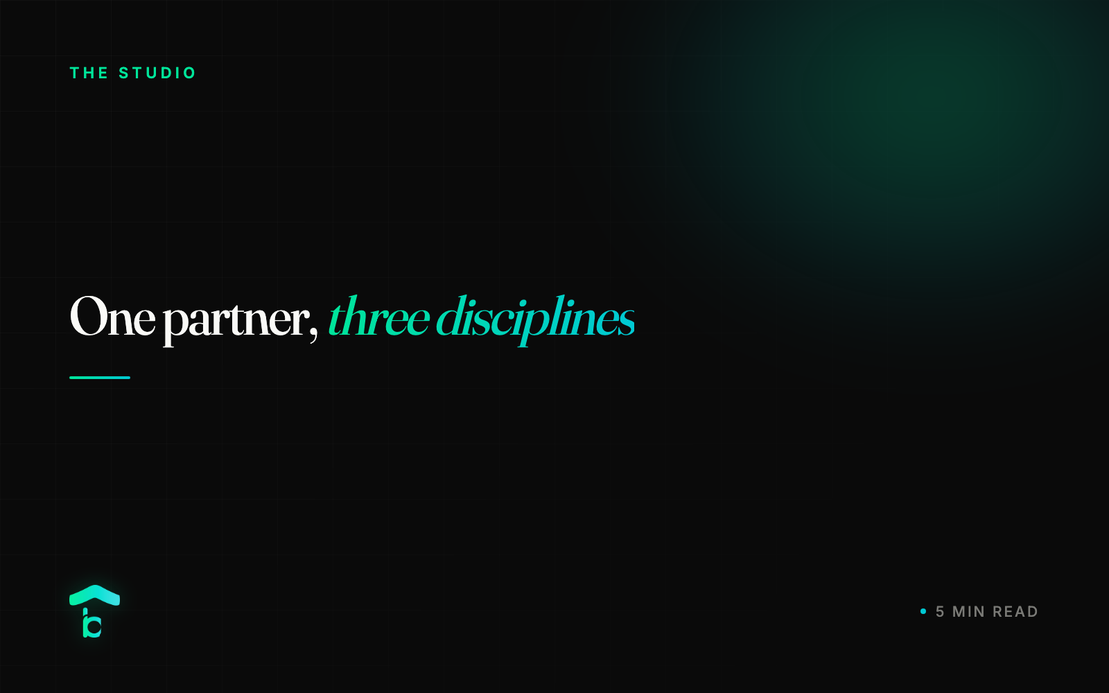 One partner, three disciplines
